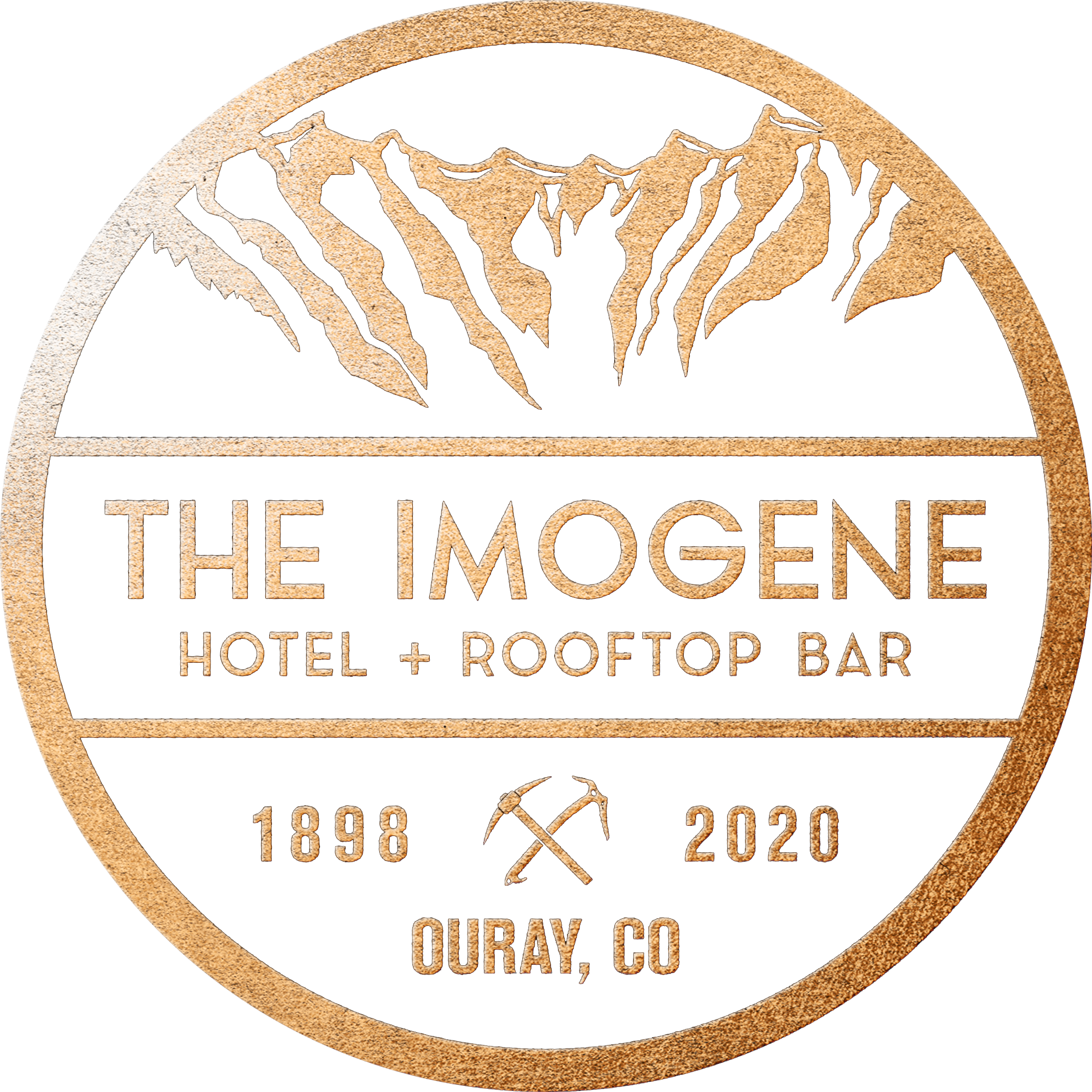 the imogene hotel and rooftop bar round logo