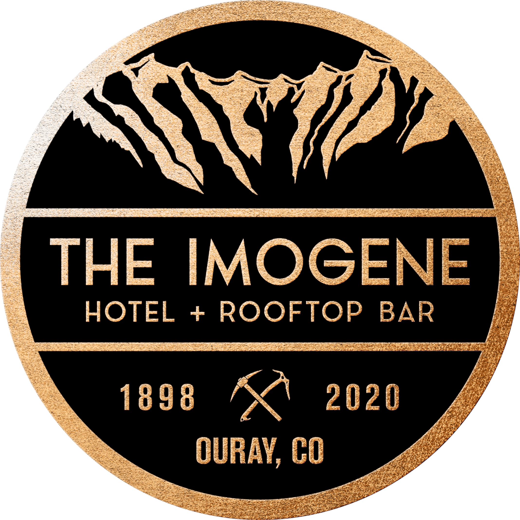 the imogene + rooftop bar logo, scroll down to get to the site navigation